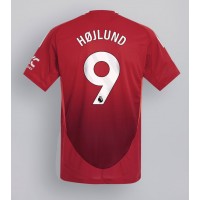 Manchester United Rasmus Hojlund #9 Domáci futbalový dres 2024-25 Krátky Rukáv